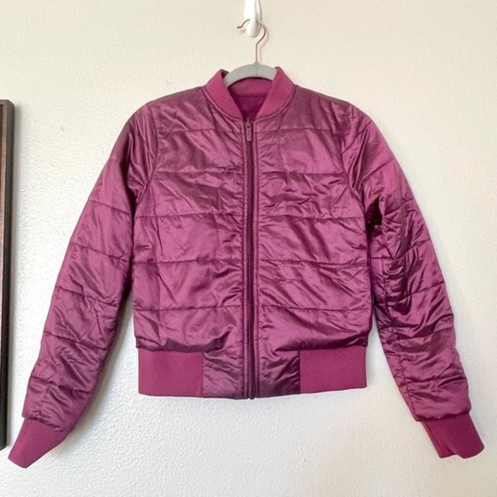 Lululemon Non-Stop Quilted Reversible Weatherproof Bomber Jacket Marvel Size 2 - Picture 3 of 11